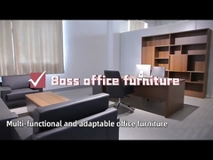Brown Executive Desk Sets  Wooden Office Desk With Cabinet