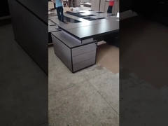 Executive Office Desks CEO Desk With Side Cabinet