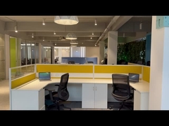 BESTON Furniture 4 Person Workstation Aluminum Materials With Partition