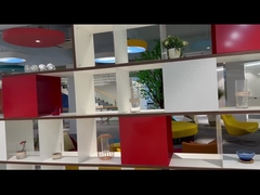 BESTON Furniture Customized Wooden Office Area Divider Bookcase Mobile Cube Bookcase Shelf