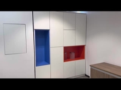 BESTON Furniture White File Cabinet Wooden Filing Cabinets Boss Desk Bookcase