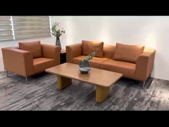 BESTON Modern Office Couch Leather Waiting Room Comfortable Sofa