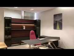 Beston Metal Frame Office Executive Table Simple Black Executive Desk