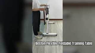 Beston Foldable Training Table with Storage for Flexible Office
