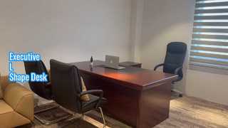 Look: The Most Classic Yet L Shape Boss Office Desk