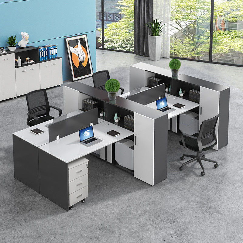 Black and White Office Furniture Staff Table Office Desks Work station