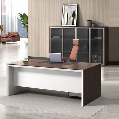 Wooden Boss Executive Office Desks H 750mm Classic Director Tables