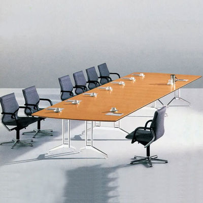 10 Person Wooden Conference Table with 25mm Thickness and Scratch Resistant Surface for Boardroom Meetings