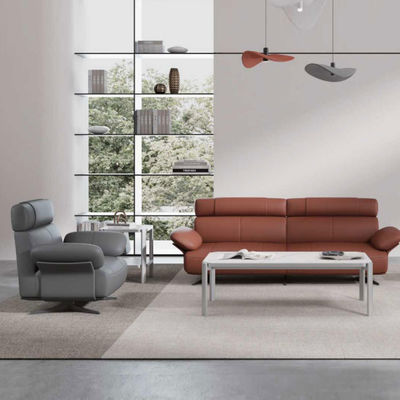 Customized iso Single Leather Recliner Sofa Two Seater Living Room