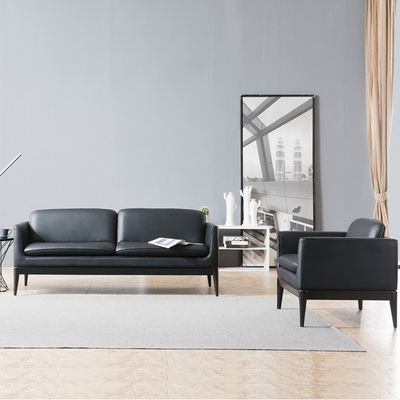3 2 1 Seat Office Furniture Sofa Black Leather Sectional Durable