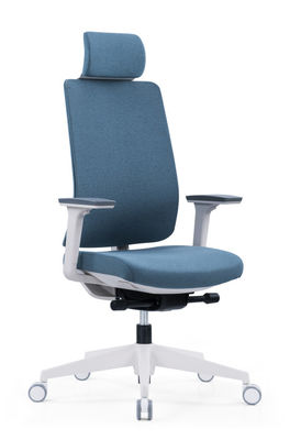 Ergonomic Blue Rotating Fabric Mesh Office Chair With 3D Lifting Armrest