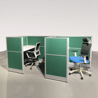 Green Aluminum Computer Office Partition Workstation Computer Desk
