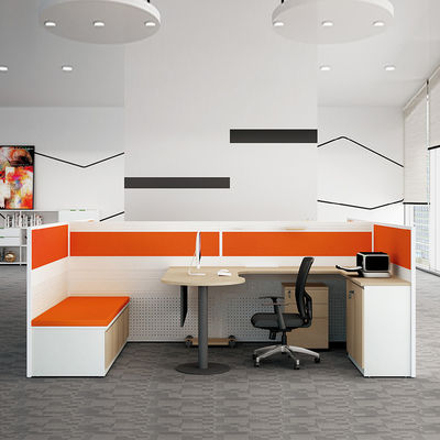 Cheap Orange Office Workstation Price Modular 2 4 6 People Office Workstations Desk