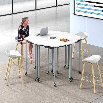 Foldable Office Desk with Sturdy Metal Legs and Customizable Tabletop for Versatile Workstation Use