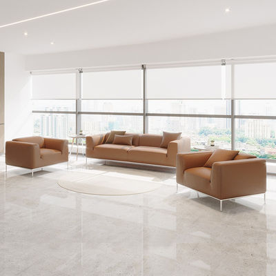 3-Seater Office Room Furniture Sofa Modern Synthetic Leather Sofa Set