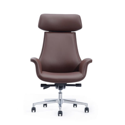 Brown Ergonomic Lifting Chair Swivel Leather Recliner Chair