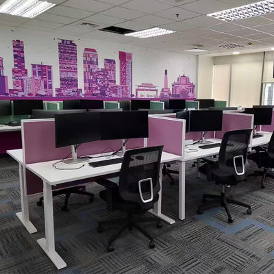 Office Modular Workstation 5 Person Staff Office Desk Open Office Workstation