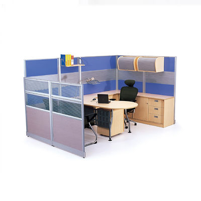 High Partition Modular Workstation with Top Cabinet and Customized Size Office Cubicle
