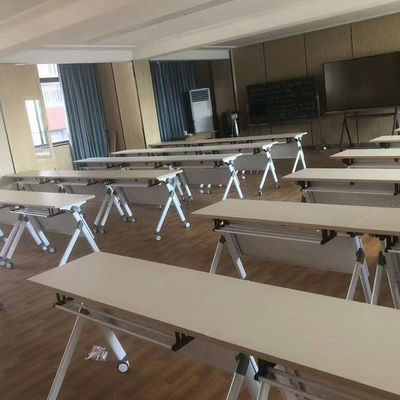 25mm Melamine Board Foldable Student Desk with 1200x400x750mm Size for Classroom Training Table