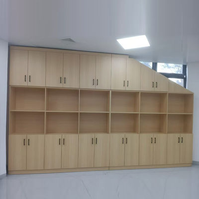 Customized Library Or Office Wooden Filing Cabinet And Storage Area
