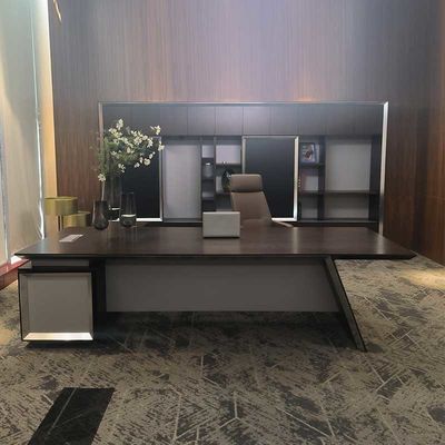 L Shape Executive Desk with Customizable Colors and 3000*2400*760HMM Dimensions for Boss Office