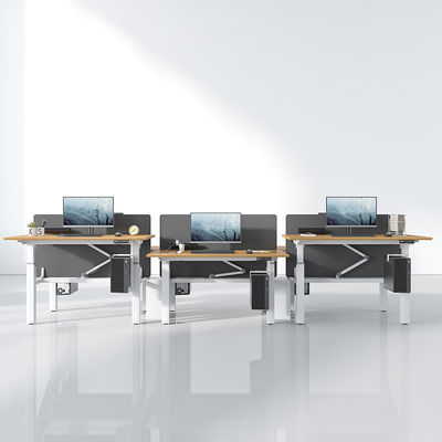 Modern Electric Standing Table Back To Back Height Adjustable Workstation Office Desk