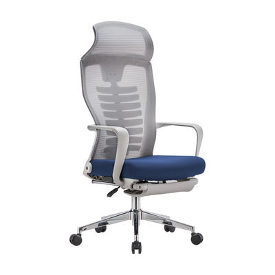 Wholesale Ergonomic Mesh Office Chair with Fixed Headrest PU Wheels and Swivel Function