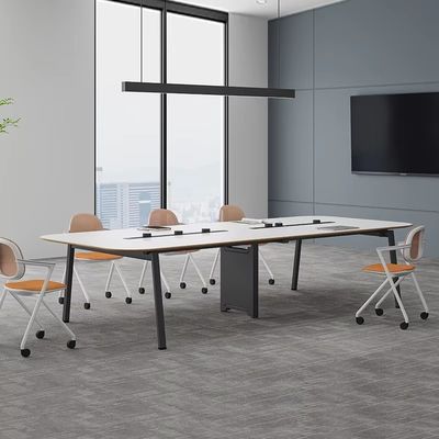 BESTON Office Furniture Customizable Wooden White Rectangle Conference Table