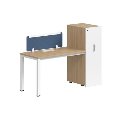 Factory Wholesale Wooden Modular Office Wood Linear Workstation With Cabinet