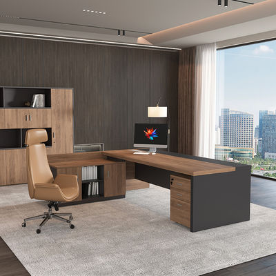 Luxury Executive Office Furniture CEO Desk Wooden Computer Desk For Office