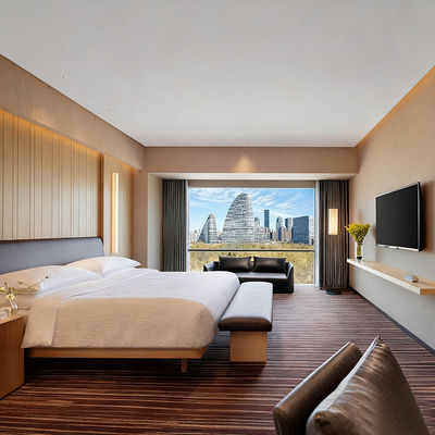 Commercial Hotel Style Double Bed Hotel Project Furniture for Hotel Bed Room