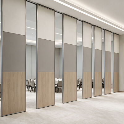 Modern Sliding Wall Partition Wood Melamine Board Movable Panels for Office and Hall